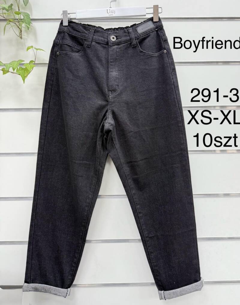 Spodnie damskie jeansy Roz XS-XL, 1 Kolor Paczka 10 szt